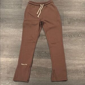 Suma Brown Jogger Pants with Drawstring